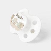 Personalized "Sleepy Animal Safari" Pacifier (Front Right)