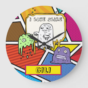 Personalized Slime Lovers Wall Clock