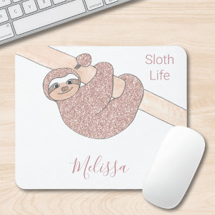 Personalized Sloth Life Mouse Pad