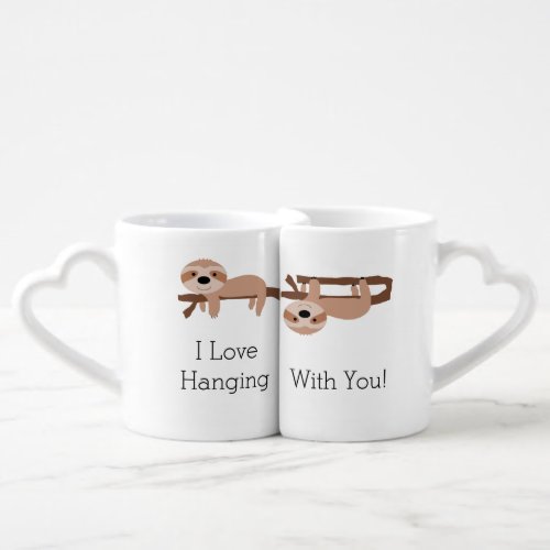 Personalized Sloth Nesting Mug Set