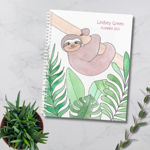 Personalized Sloth Planner