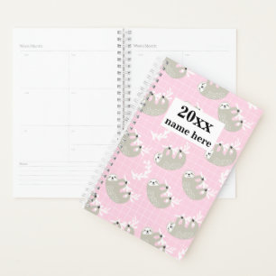 Personalized Sloth Planner for Kids