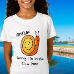 Personalized Slow Snail T-Shirt