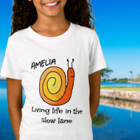 Personalized Slow Snail T-Shirt