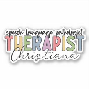 Personalized SLP Speech Language Pathologist Sticker