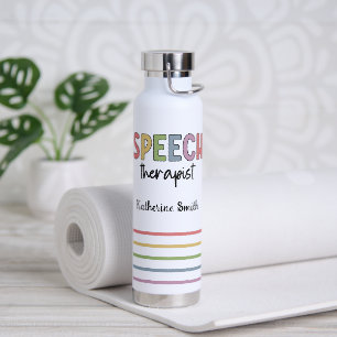Personalized SLP Speech Therapist Water Bottle