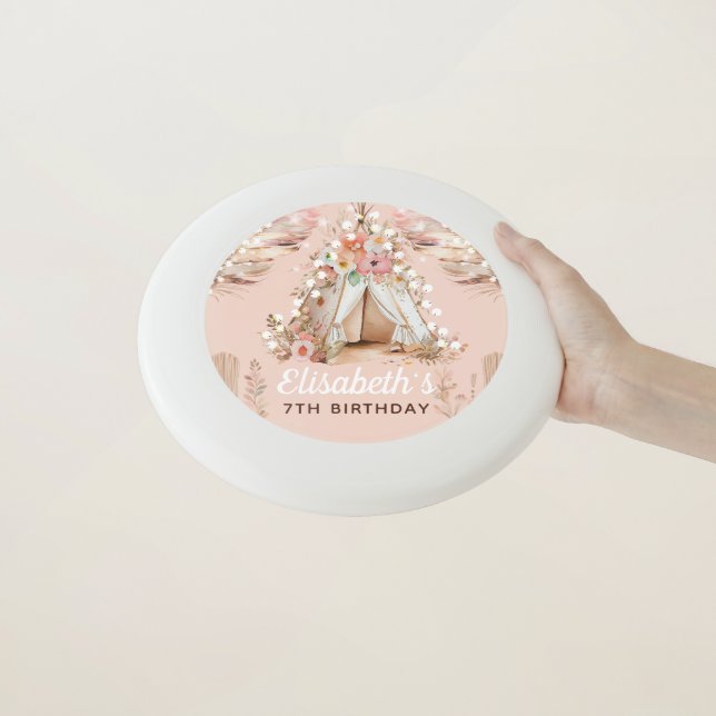 Personalized Slumber Pajama Party Girl Birthday  Wham-O Frisbee (In Hand)