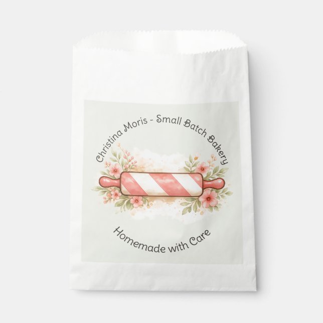 Personalized Small Batch Bakery Favor Bag (Front)