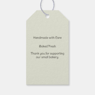 Personalized Small Batch Bakery Gift Tag
