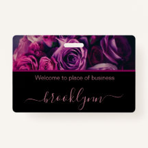 Personalized Small Business Name Tag
