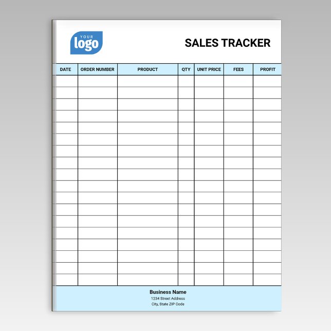 Personalized Small Business Sales Tracker Notepad (Creator Uploaded)
