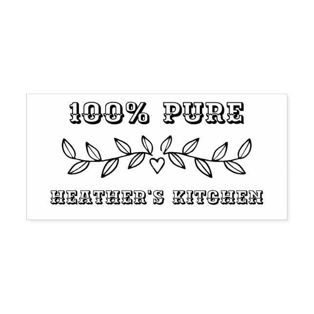 Personalized Small Business Wood Art Stamp (Imprint)