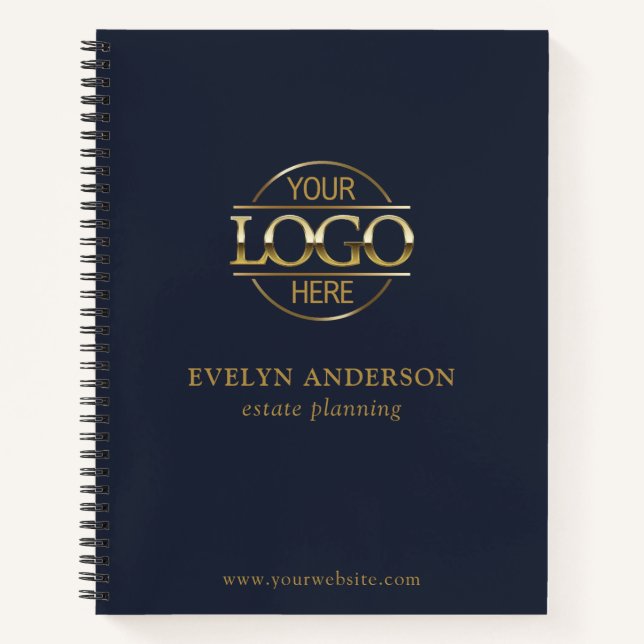 Personalized Small Businesses Corporate Office Notebook (Front)