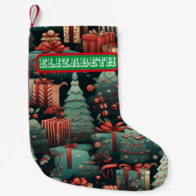 Personalized Small Christmas Stocking (Front)