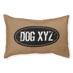 Personalized small dog bed pet pillow with name