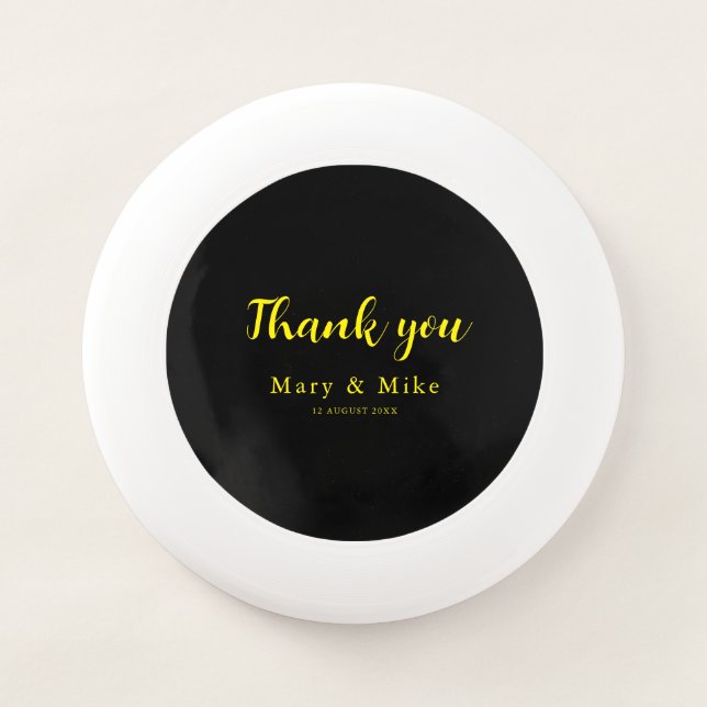 Personalized Small Frisbee Thank You Favor (Front)