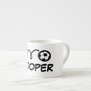 Personalized small kid's mug with cute soccer ball