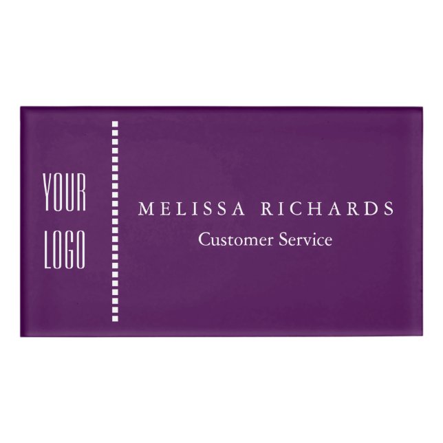 Personalized Small Name Badge (Front)