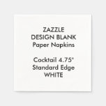 Personalized Small White Cocktail Paper Napkins at Zazzle