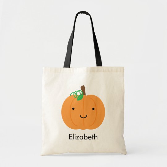 Personalized Smiling Pumpkin Treat Bag Personalized Smiling Pumpkin Treat Bag