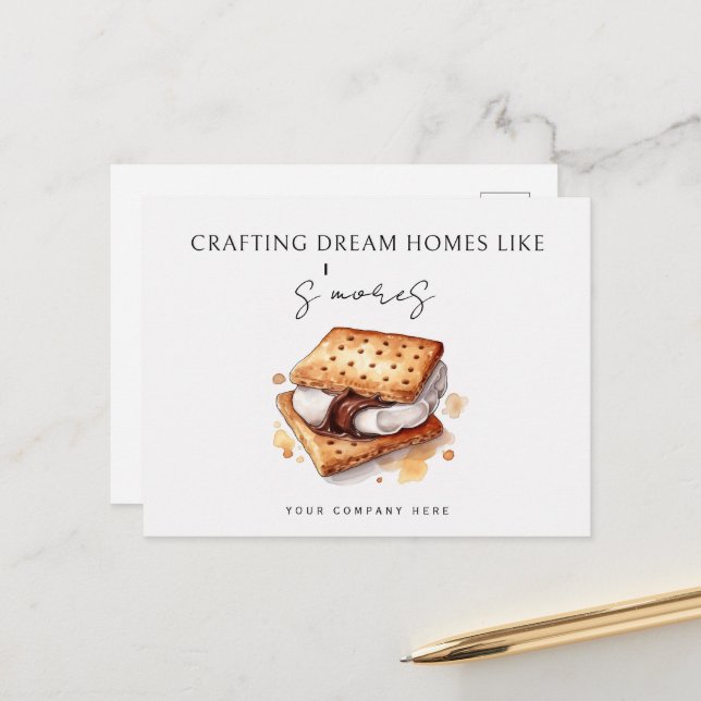 Personalized S'more Realty Farming Promotional  Postcard (Front/Back In Situ)
