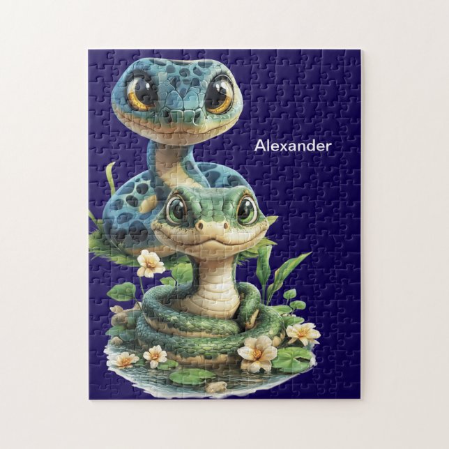 Personalized Snake  Jigsaw Puzzle (Vertical)