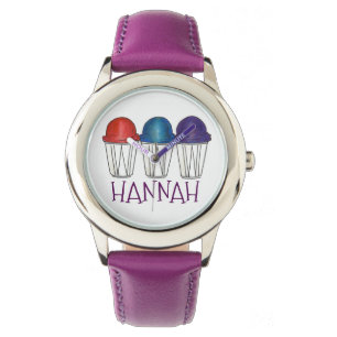 Personalized Snocone Italian Shaved Ice Snow Cone Watch