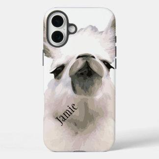 Personalized Snooty Snobby Llama iPhone 16 Plus Case