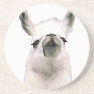 Personalized Snooty Snobby Llama Coaster
