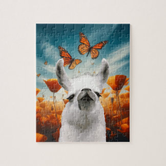 Personalized Snooty Snobby Llama Jigsaw Puzzle
