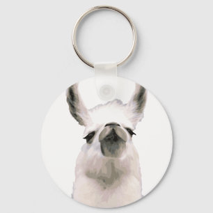 Personalized Snooty Snobby Llama Keychain