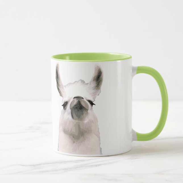 Personalized Snooty Snobby Llama Mug (Right)