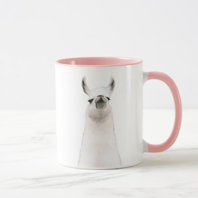 Personalized Snooty Snobby Llama Mug (Right)