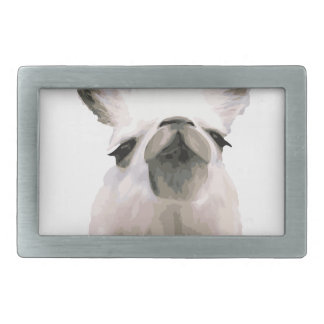 Personalized Snooty Snobby Llama Rectangular Belt Buckle
