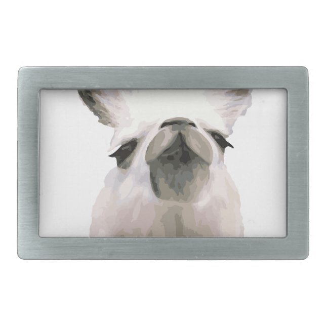 Personalized Snooty Snobby Llama Rectangular Belt Buckle (Front)