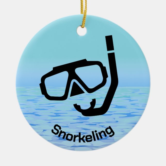 Personalized Snorkeling Ornament (Front)