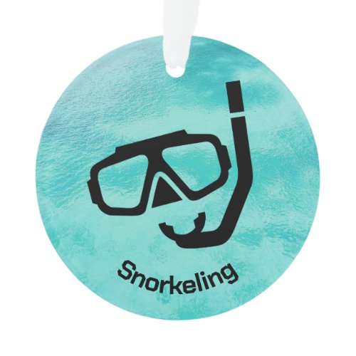 Personalized Snorkeling Ornament