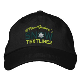 Personalized Snow Embroidery Snowflake Embroidered Baseball Hat