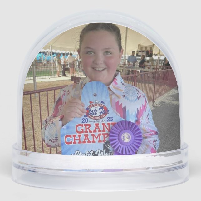 Personalized  snow globe (Front)