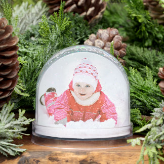 Personalized Snow Globe Photo Gift Ornament