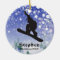Personalized Snowboarding Ornament