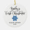 Personalized Snowflake Boy Baby's First Christmas