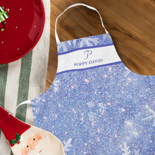 Personalized Snowflake Christmas Apron