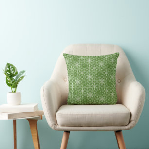 Personalized Snowflake Japandi style Throw Pillows