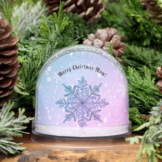 Personalized Snowflake Snow Globe (Winter)