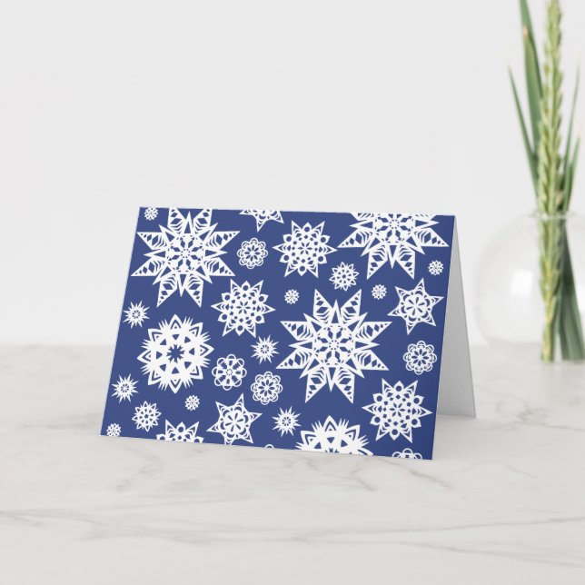 Personalized Snowflakes Notecards (Front)