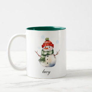  Personalized Snowman Christmas Mug