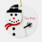 Personalized Snowman Christmas Ornaments