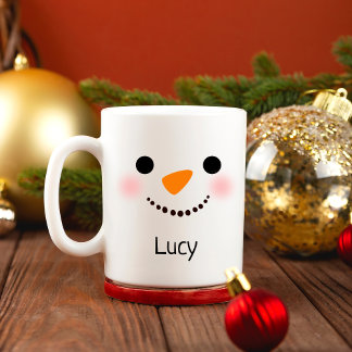 Personalized Snowman Mugs,Custom Christmas Mug