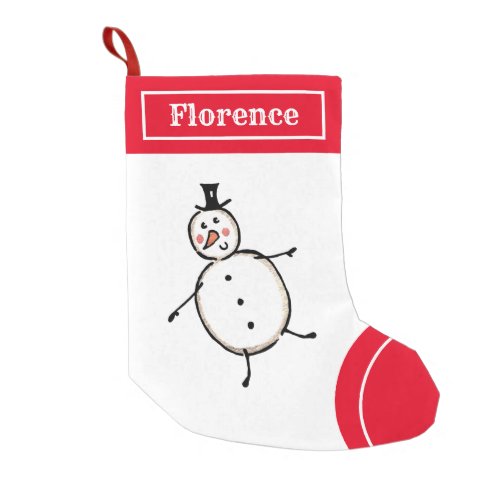 Personalized Snowman Stocking